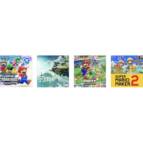 Super Mario Bros Wonder + The Legend of Zelda Tears of the Kingdom + Mario Party™ Superstars + Super Mario Maker 2